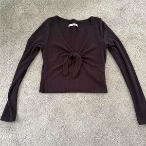 Abercrombie & Fitch Black Long Sleeve Top